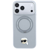 Husa de protectie Karl Lagerfeld Saffiano compatibil cu iPhone 18 Pro / iPhone 17 Pro, Gri