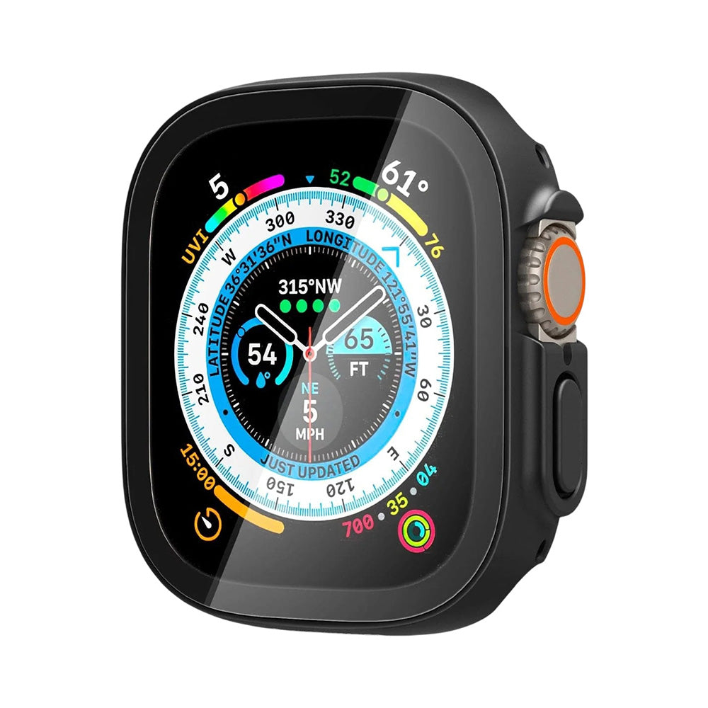Husa smartwatch Spigen Thin Fit 360 compatibil cu Apple Watch Ultra / Ultra 2 / Ultra 3 / Ultra 4, Negru