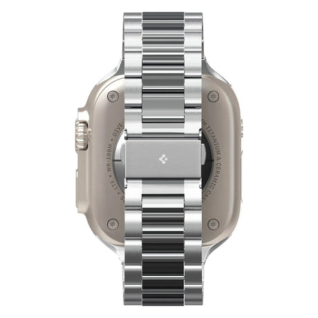 Curea pentru Apple Watch 12/11/10/9/8/7/SE (3/2/1 Gen)/6/5/4/(44mm/45mm)/ Ultra 4/3/2/1 (46mm/49mm) - Spigen Modern Fit 316L (AMP06356) - Silver
