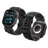 Curea pentru Apple Watch 12/11/10/9/8/7/SE (3/2/1 Gen)/6/5/4/(44mm/45mm)/ Ultra 4/3/2/1 (46mm/49mm) - Spigen DuraPro Armor (AMP06065) - Black