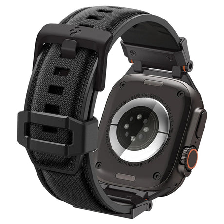 Curea pentru Apple Watch 12/11/10/9/8/7/SE (3/2/1 Gen)/6/5/4/(44mm/45mm)/ Ultra 4/3/2/1 (46mm/49mm) - Spigen DuraPro Armor (AMP06065) - Black