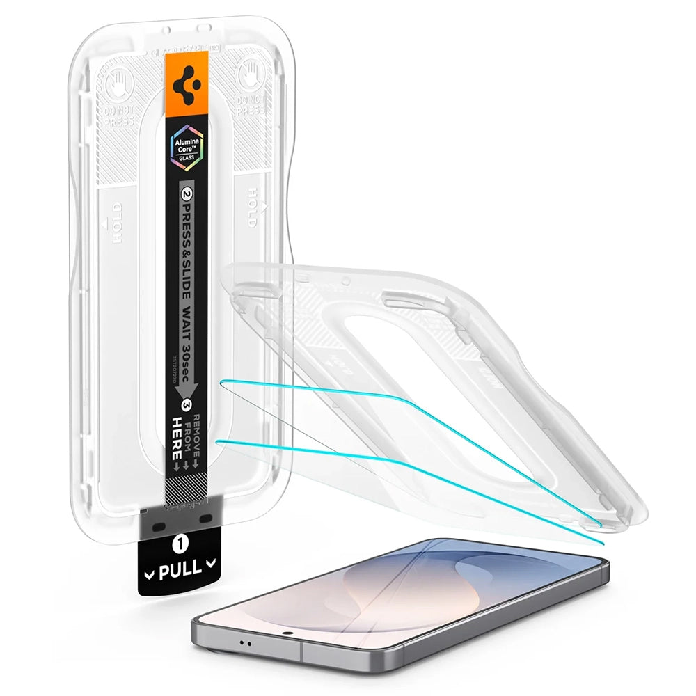 Folie de protectie Spigen Glas.tR EZ-FIT Pro HD compatibil cu Samsung Galaxy S26 FE, Transparent
