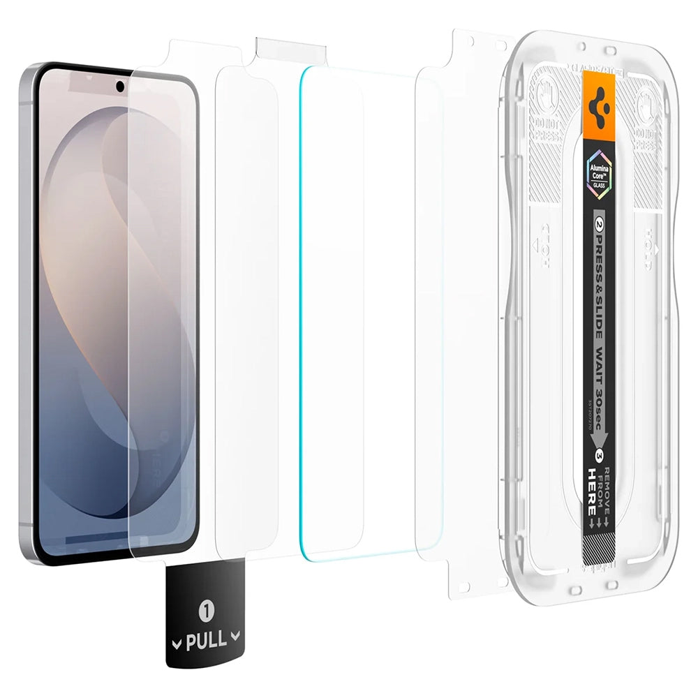 Folie de protectie Spigen Glas.tR EZ-FIT Pro HD compatibil cu Samsung Galaxy S26 FE, Transparent