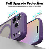 Husa de protectie Techsuit HaloFrost II MagSafe compatibil cu iPhone 18 Pro / iPhone 17 Pro, Visiniu