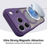 Husa de protectie Techsuit HaloFrost II MagSafe compatibil cu iPhone 18 Pro / iPhone 17 Pro, Visiniu