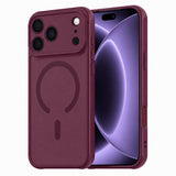 Husa de protectie Techsuit HaloFrost II MagSafe compatibil cu iPhone 18 Pro / iPhone 17 Pro, Visiniu