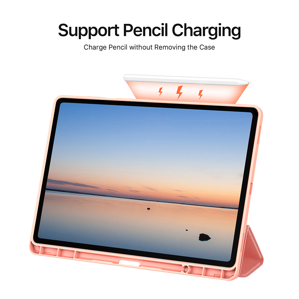 Husa de protectie tableta Dux Ducis Domo Series compatibil cu Samsung Galaxy Tab S12 Plus, Roz