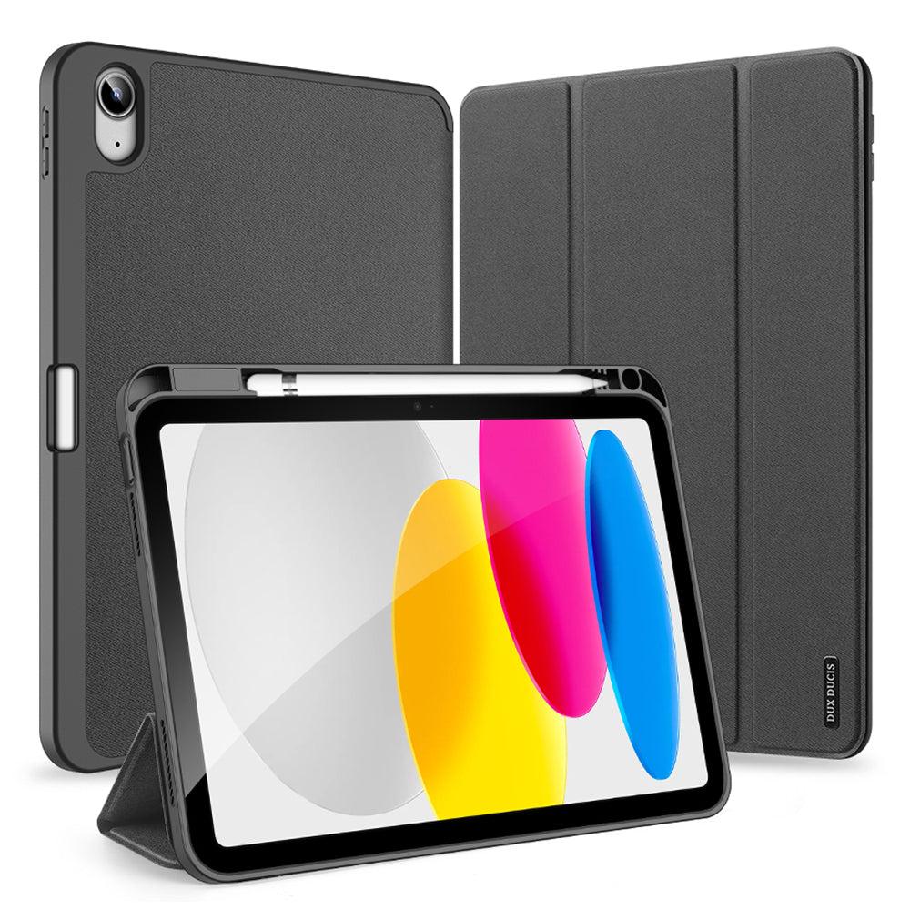 Husa de protectie tableta Dux Ducis Domo Series compatibil cu iPad 10 (2022) 10.9 / iPad 11 (2025), Negru