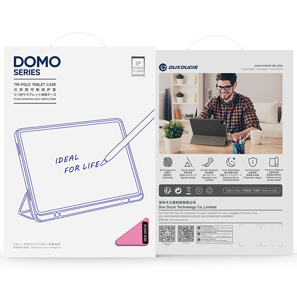 Husa de protectie tableta Dux Ducis Domo Series compatibil cu iPad 10 (2022) 10.9 / iPad 11 (2025), Negru