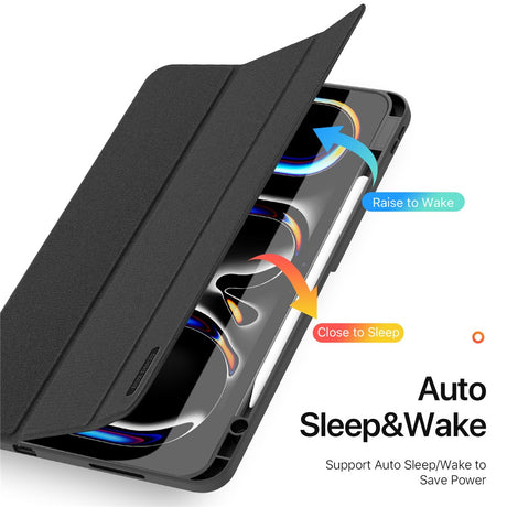 Husa de protectie tableta Dux Ducis Domo Series compatibil cu iPad Pro 13 (2024) / iPad Pro 13 (2025), Negru