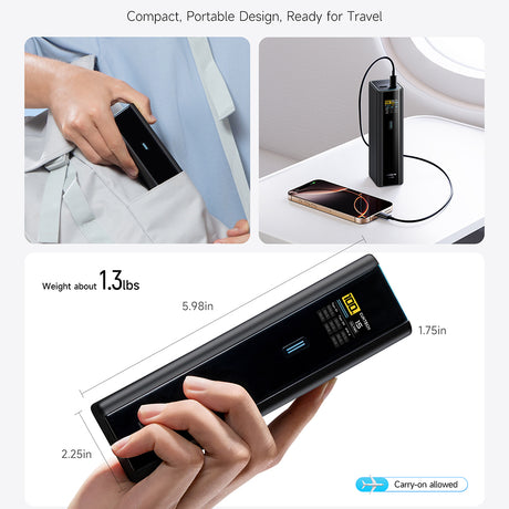 Baterie externa Cuktech PB200U (CKPB200UGLGR), 20000mAh, USB-C / USB, 210W, Negru