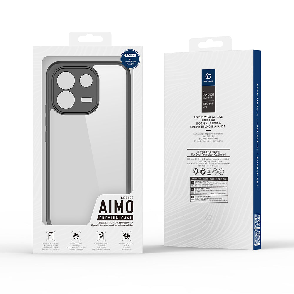 Husa de protectie Dux Ducis Aimo compatibil cu Xiaomi Redmi Note 17 Pro Max, Negru