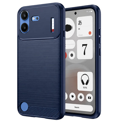 Husa de protectie Techsuit Carbon Silicone compatibil cu Nothing Phone (4b), Albastru