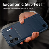 Husa de protectie Techsuit Carbon Silicone compatibil cu Nothing Phone (4b), Albastru