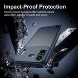 Husa de protectie Techsuit Carbon Silicone compatibil cu Nothing Phone (4b), Albastru
