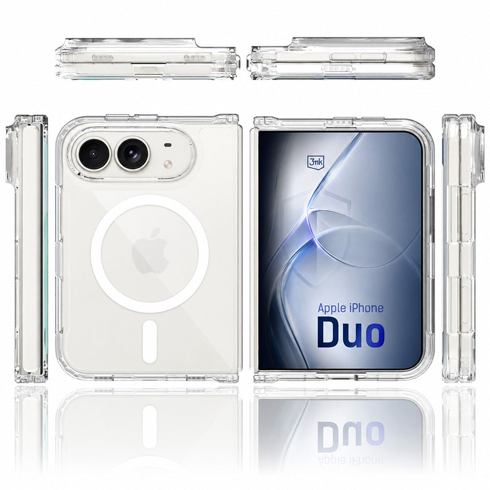 Husa de protectie 3mk Armor MagCase compatibil cu iPhone Duo, Transparent