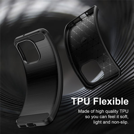 Husa de protectie Techsuit Carbon Silicone compatibil cu Xiaomi Redmi Note 17 4G / Redmi Note 17 5G, Negru