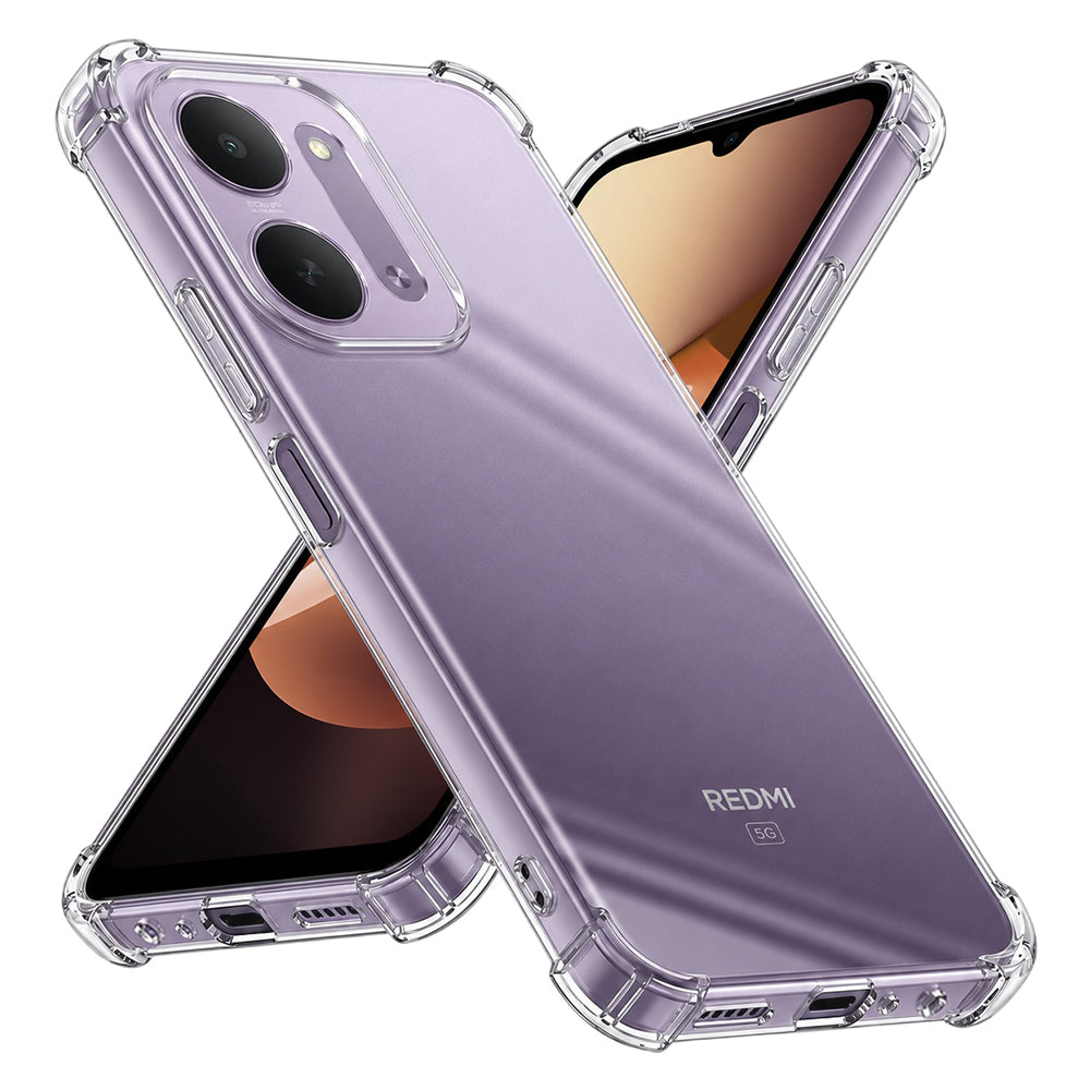 Husa de protectie Techsuit Shockproof Clear Silicone compatibil cu Xiaomi Redmi 17C 5G, Transparent