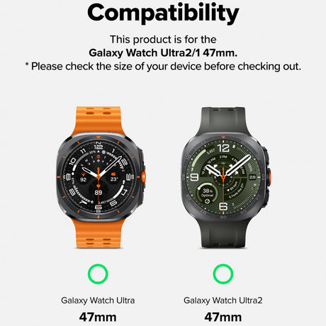 Ringke okosóraszíj, Samsung Galaxy Watch Ultra 2-höz kompatibilis, fekete