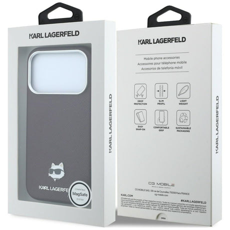 Husa de protectie Karl Lagerfeld compatibil cu iPhone 17 Pro Max / iPhone 18 Pro Max, Bordo