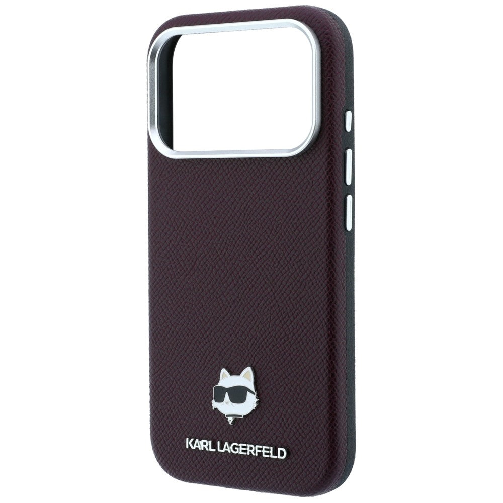 Husa de protectie Karl Lagerfeld compatibil cu iPhone 17 Pro Max / iPhone 18 Pro Max, Bordo