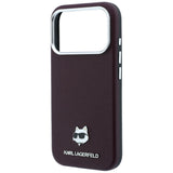 Husa de protectie Karl Lagerfeld compatibil cu iPhone 17 Pro Max / iPhone 18 Pro Max, Bordo