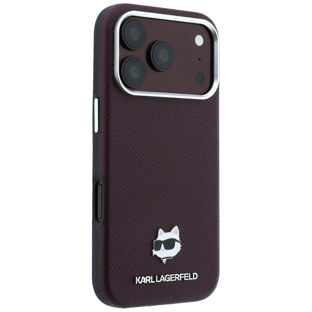 Husa de protectie Karl Lagerfeld compatibil cu iPhone 17 Pro Max / iPhone 18 Pro Max, Bordo