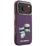 Husa de protectie Karl Lagerfeld compatibil cu iPhone 17 Pro Max / iPhone 18 Pro Max, Bordo