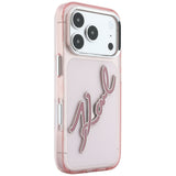 Husa de protectie Karl Lagerfeld compatibil cu iPhone 18 Pro Max / iPhone 17 Pro Max, Roz