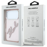 Husa de protectie Karl Lagerfeld compatibil cu iPhone 18 Pro Max / iPhone 17 Pro Max, Roz