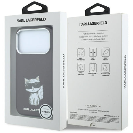 Husa de protectie Karl Lagerfeld compatibil cu iPhone 18 Pro Max / iPhone 17 Pro Max, Bordo