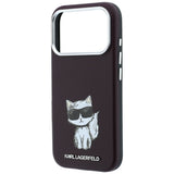 Husa de protectie Karl Lagerfeld compatibil cu iPhone 18 Pro Max / iPhone 17 Pro Max, Bordo
