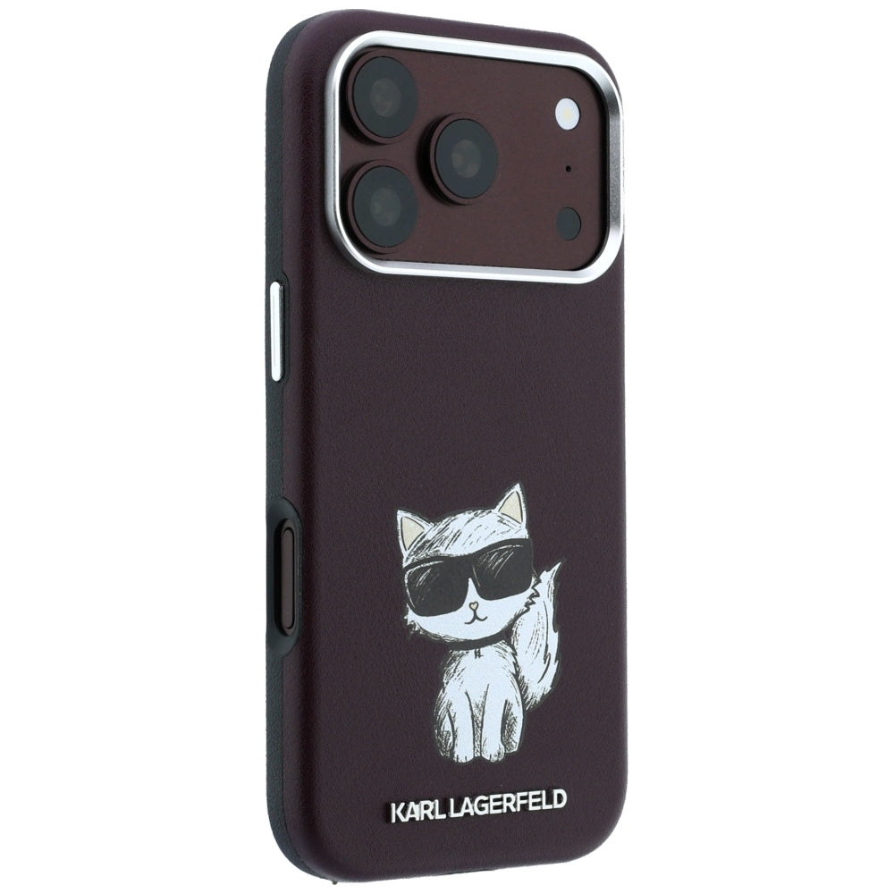 Husa de protectie Karl Lagerfeld compatibil cu iPhone 18 Pro Max / iPhone 17 Pro Max, Bordo