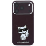 Husa de protectie Karl Lagerfeld compatibil cu iPhone 18 Pro Max / iPhone 17 Pro Max, Bordo