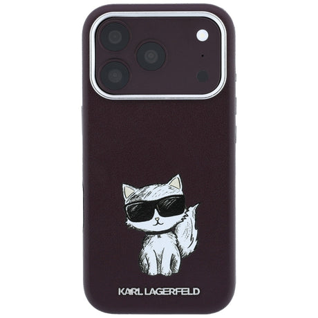 Husa de protectie Karl Lagerfeld compatibil cu iPhone 18 Pro Max / iPhone 17 Pro Max, Bordo