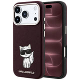 Husa de protectie Karl Lagerfeld compatibil cu iPhone 18 Pro Max / iPhone 17 Pro Max, Bordo
