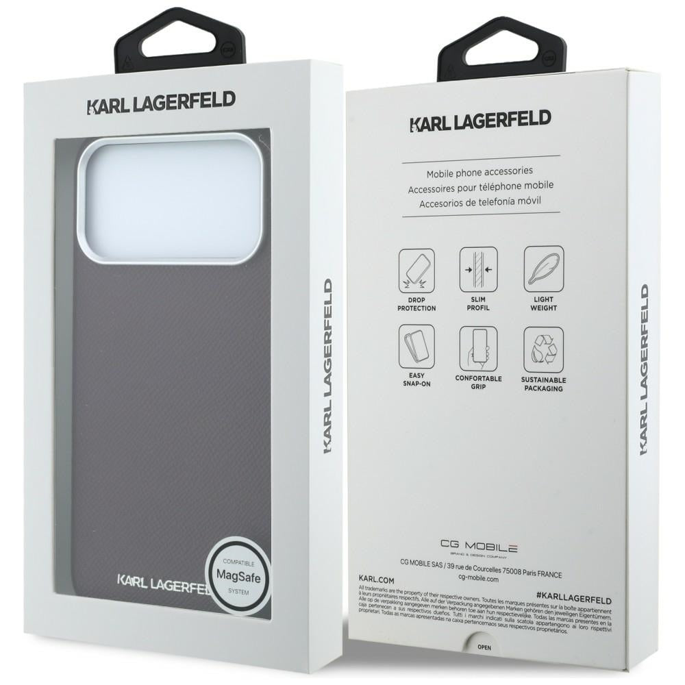 Husa de protectie Karl Lagerfeld compatibil cu iPhone 18 Pro / iPhone 17 Pro, Bordo
