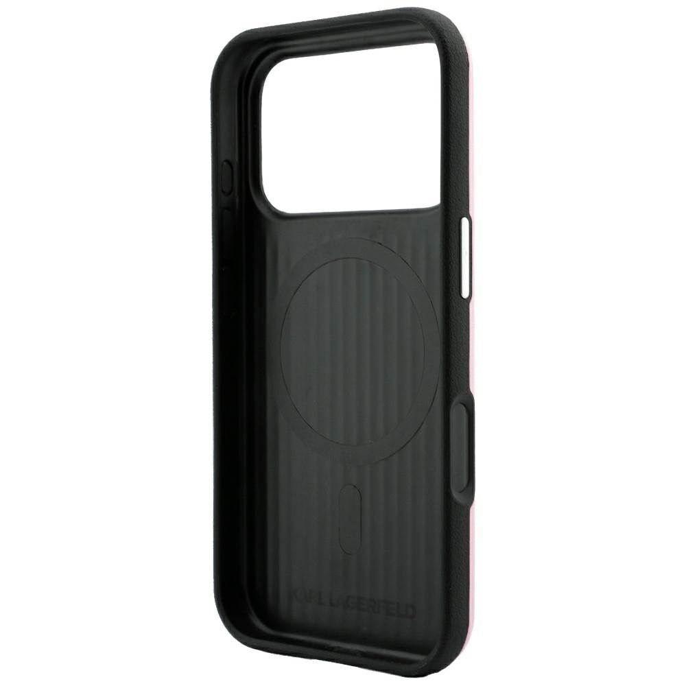 Husa de protectie Karl Lagerfeld compatibil cu iPhone 17 Pro Max / iPhone 18 Pro Max, Roz