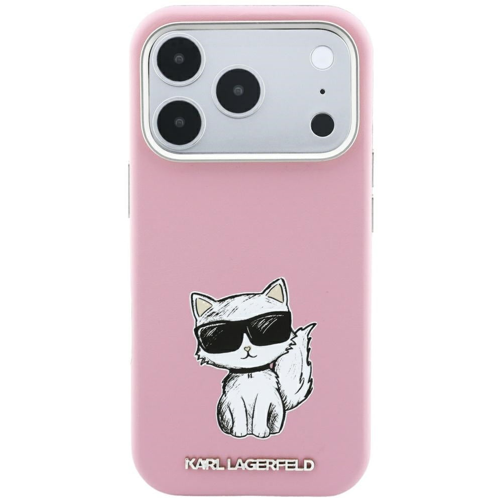 Husa de protectie Karl Lagerfeld compatibil cu iPhone 17 Pro Max / iPhone 18 Pro Max, Roz