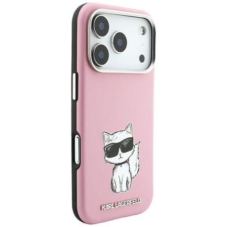 Husa de protectie Karl Lagerfeld compatibil cu iPhone 17 Pro Max / iPhone 18 Pro Max, Roz