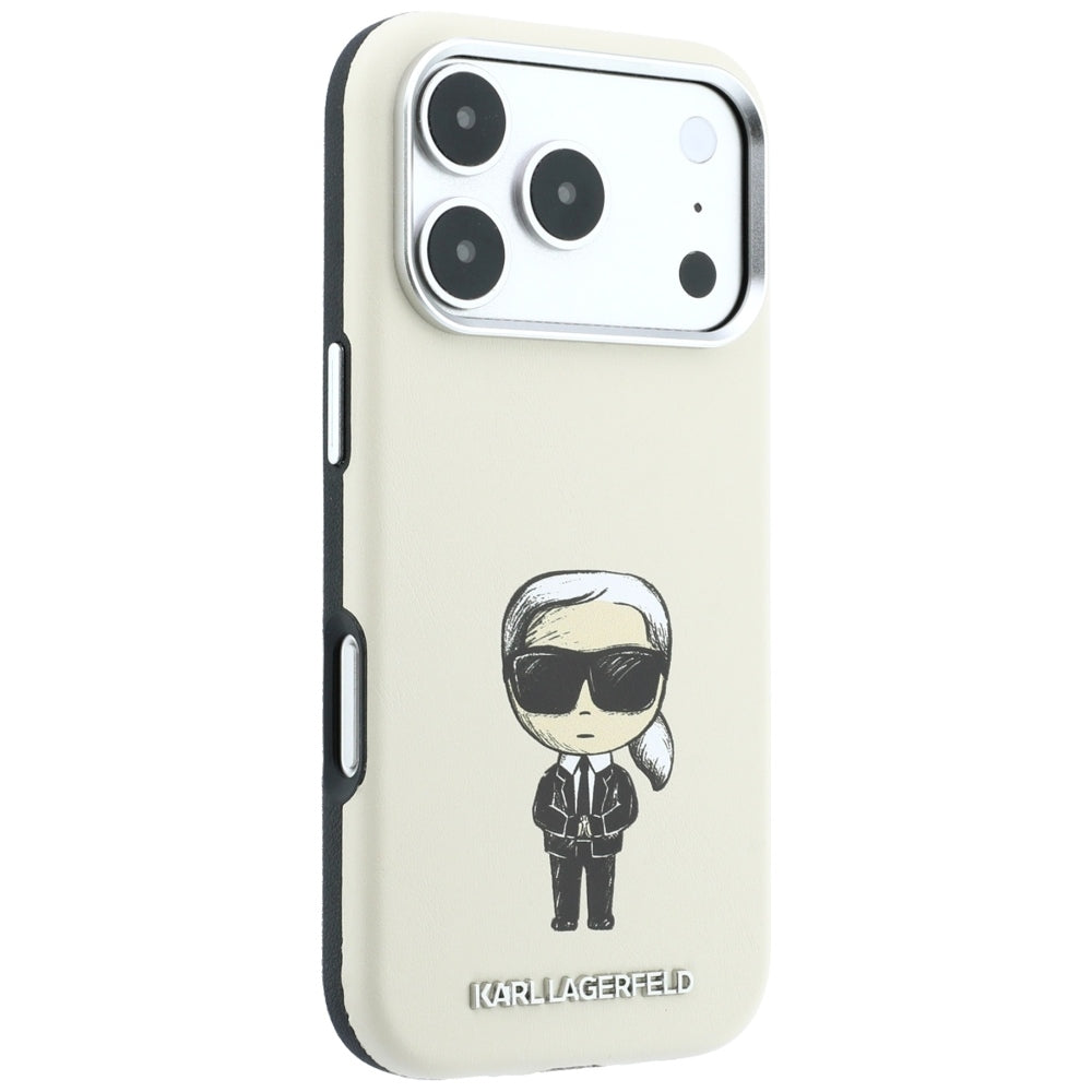 Husa de protectie Karl Lagerfeld compatibil cu iPhone 18 Pro Max / iPhone 17 Pro Max, Bej