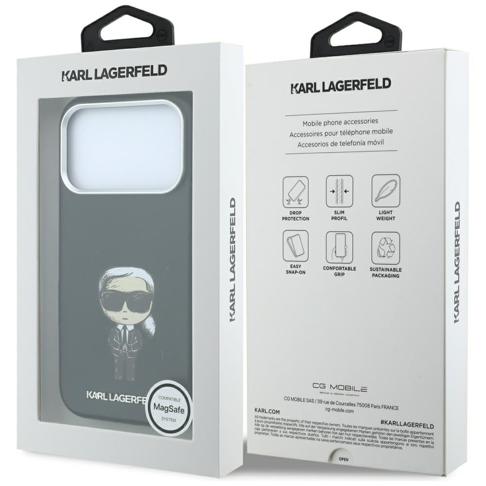 Husa de protectie Karl Lagerfeld compatibil cu iPhone 18 Pro Max / iPhone 17 Pro Max, Negru