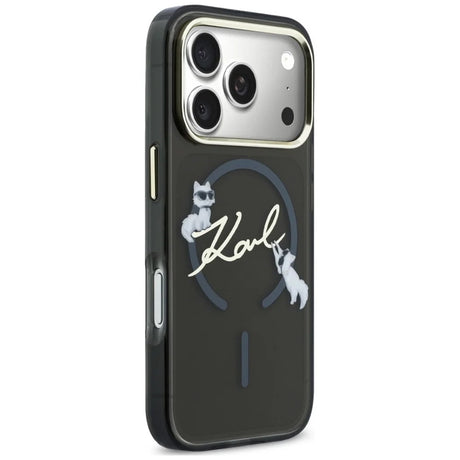 Husa de protectie Karl Lagerfeld compatibil cu iPhone 17 Pro Max / iPhone 18 Pro Max, Negru