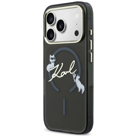 Husa de protectie Karl Lagerfeld compatibil cu iPhone 17 Pro Max / iPhone 18 Pro Max, Negru