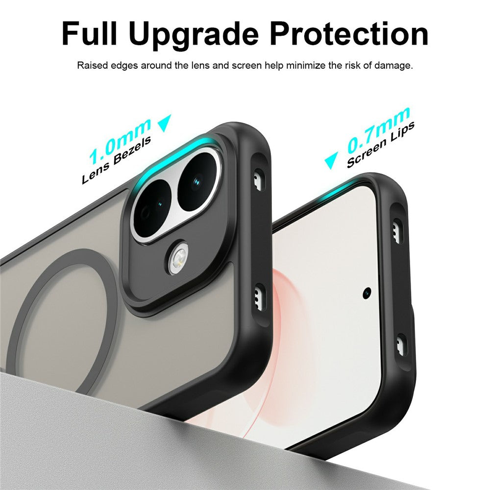 Husa de protectie Techsuit HaloFrost II MagSafe compatibil cu Xiaomi Redmi Note 17 4G / Redmi Note 17 5G, Negru