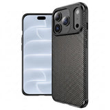 Husa de protectie Techsuit CarbonFiber compatibil cu iPhone 17 Pro / iPhone 18 Pro, Negru