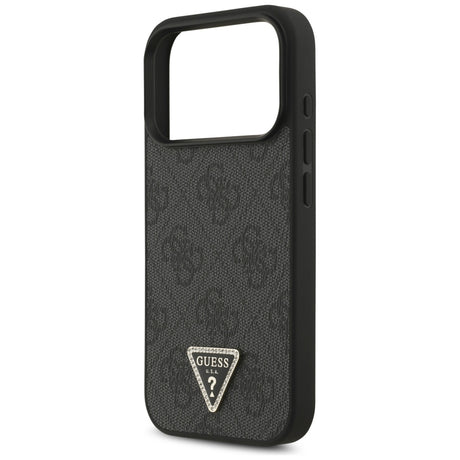 Husa de protectie Guess Leather 4G compatibil cu iPhone 18 Pro / iPhone 17 Pro, Negru