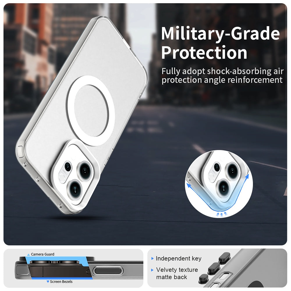 Husa de protectie Techsuit CandyCase MagSafe compatibil cu Oppo Reno16 F / Reno16 FS, Alb