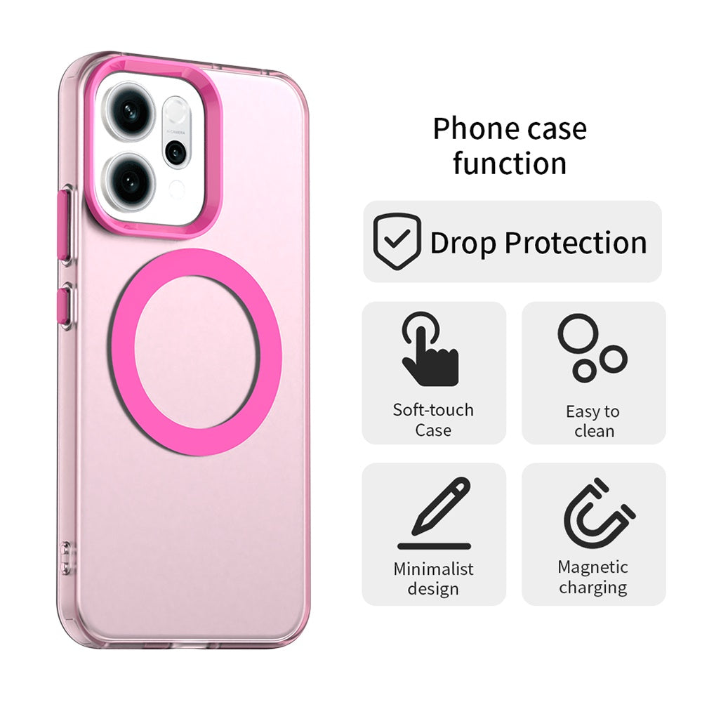 Husa de protectie Techsuit CandyCase MagSafe compatibil cu Oppo Reno16 F / Reno16 FS, Roz