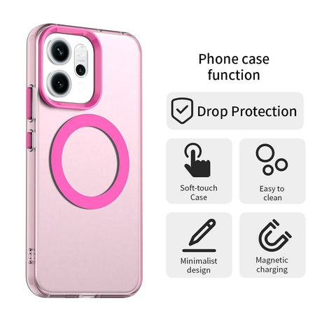 Husa de protectie Techsuit CandyCase MagSafe compatibil cu Oppo Reno16 F / Reno16 FS, Roz